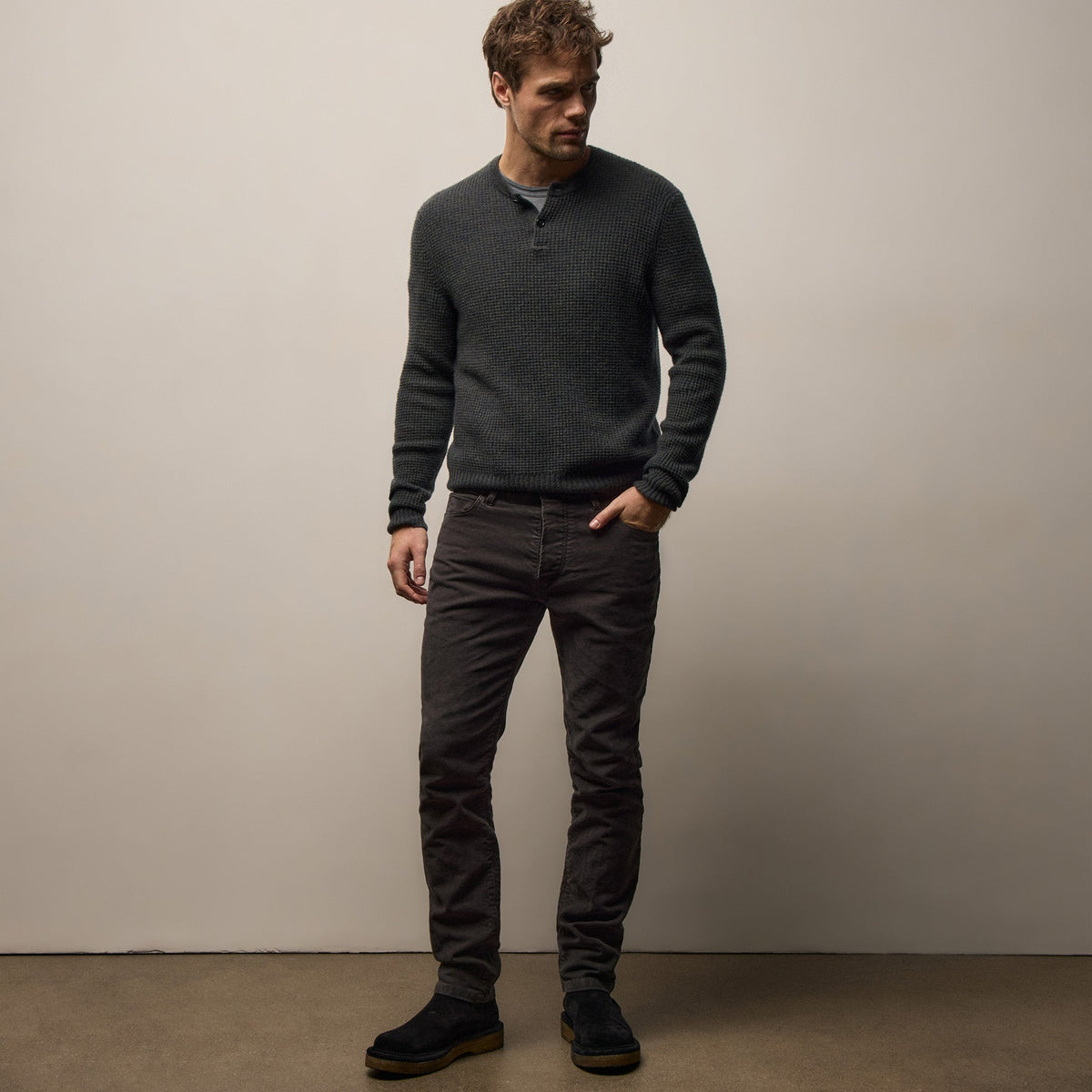 Cotton Moleskin 5 Pocket Pant In Magma Pigment | James Perse Los