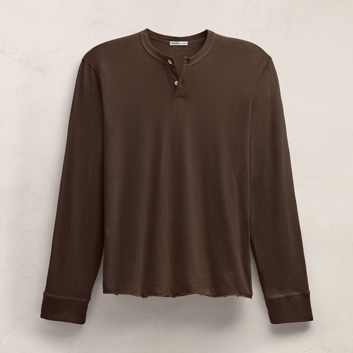 Slub Jersey Long Sleeve Henley - Porcupine | James Perse Los Angeles