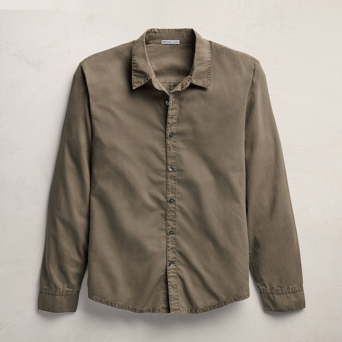 Standard Shirt In Light Olive Pigment | James Perse Los Angeles