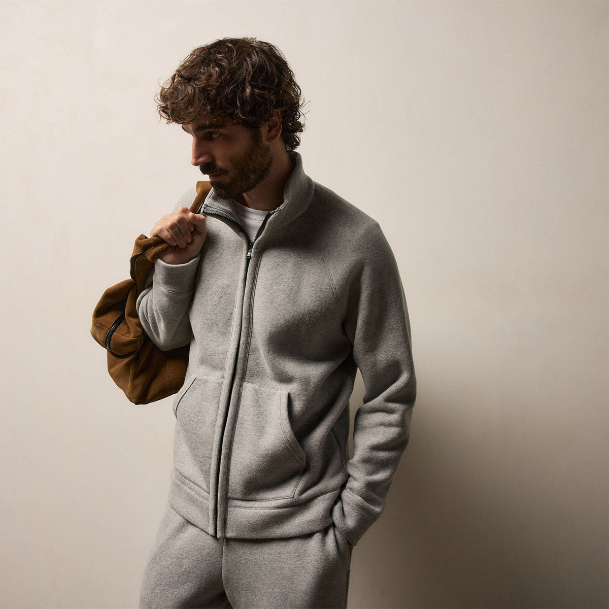 JAMES PERSE パーカー　サイズ0 Cozy Full Zip Sweatshirt - Heather Grey | James Perse Los Angeles
