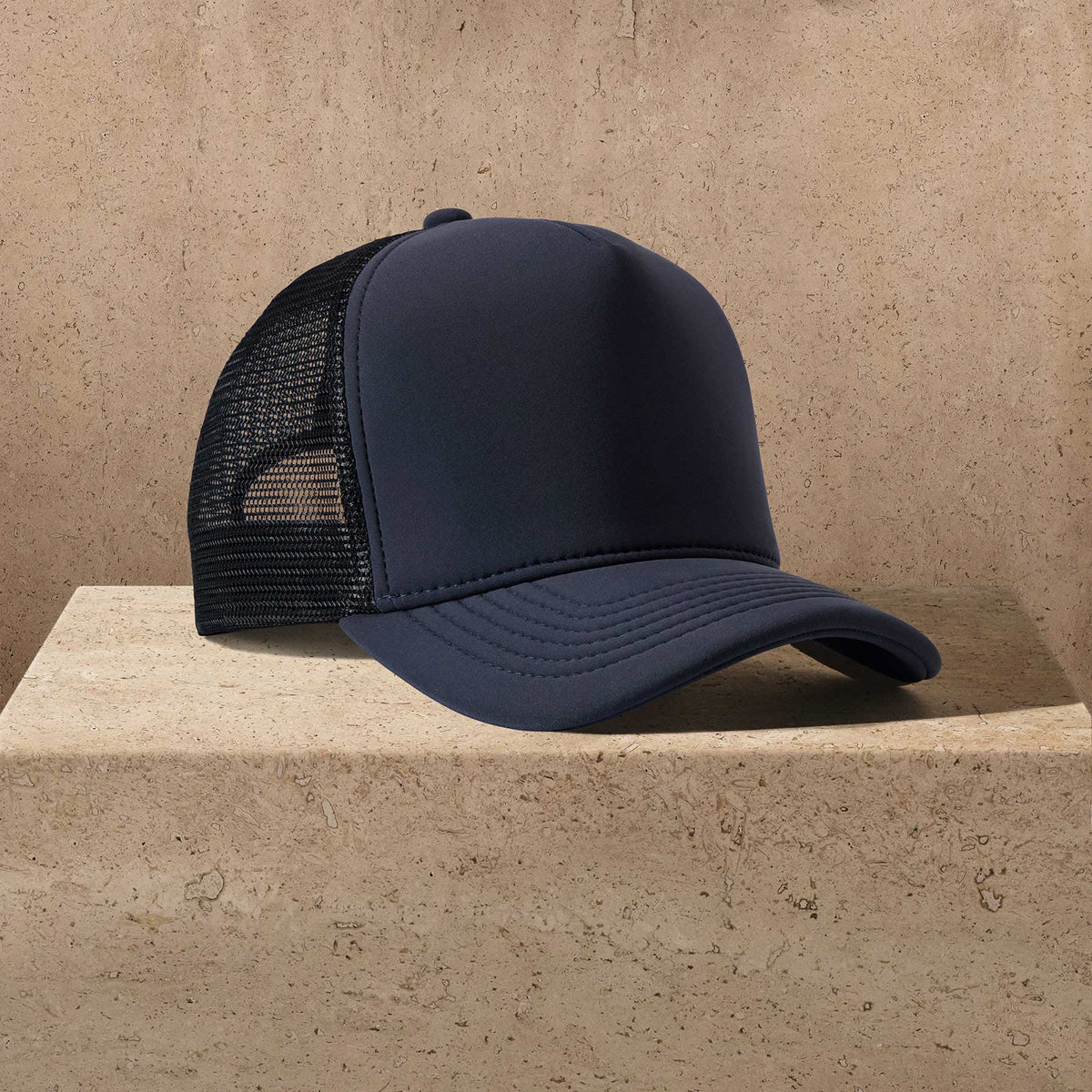 Scuba Trucker Hat in Navy | James Perse Los Angeles
