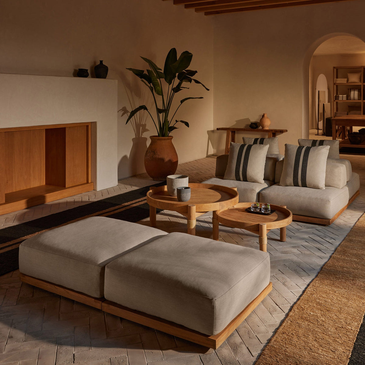 Pacific Ottoman - Teak | James Perse