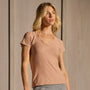 Sheer Slub V Neck - Blush | WUA3695_BLSH_3146.jpg