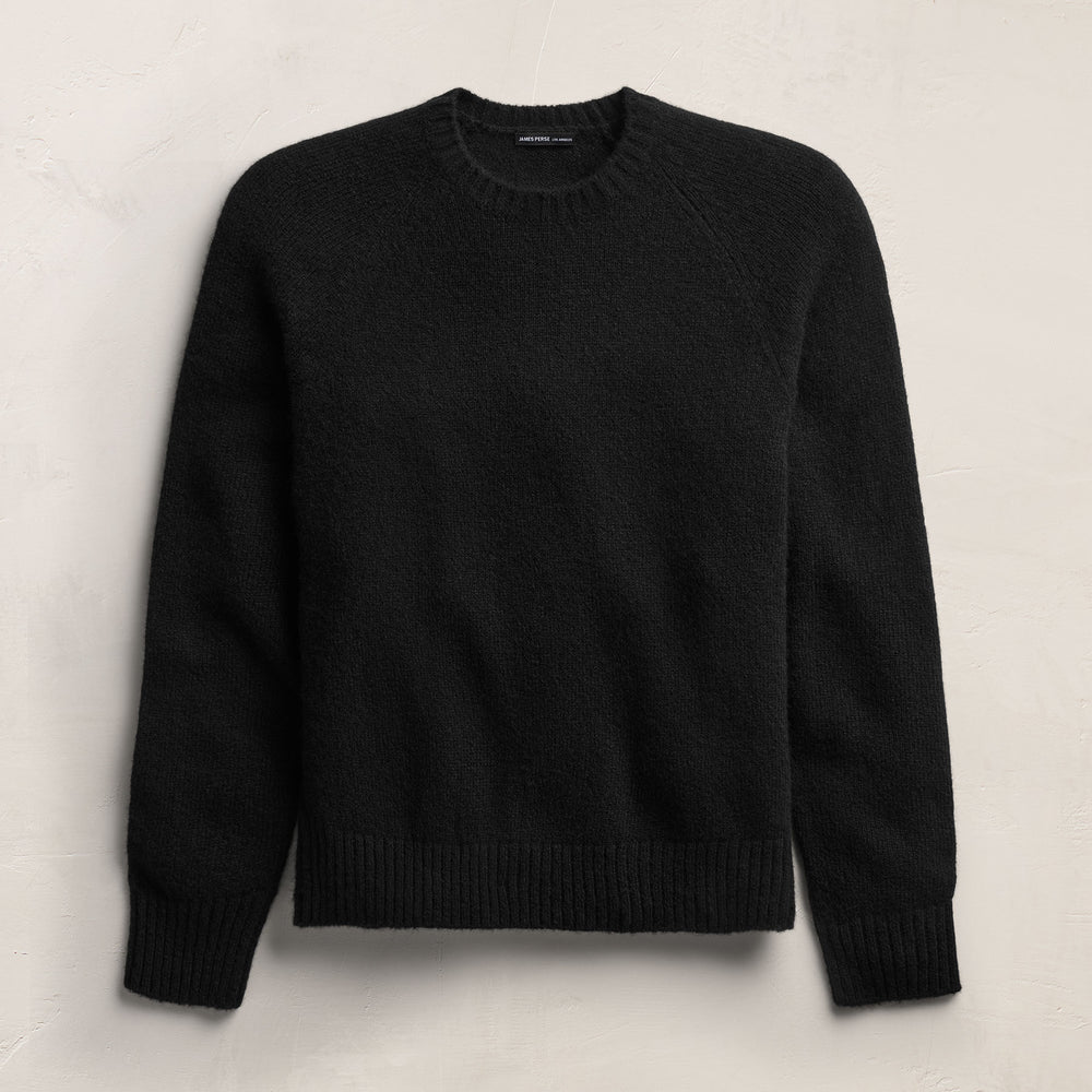 Lightweight Textured Cashmere Crew - True Black | MLTC3705_TRBL_0408_FLAT.jpg