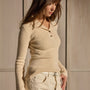 Fitted Funnel Neck Sweater - Ecru | WACY3403_ECU_1191.jpg