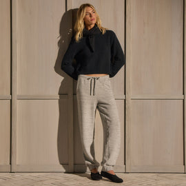 French Terry Drawstring Sweatpant - Heather Grey | WDFT1184_HGY_2467.jpg