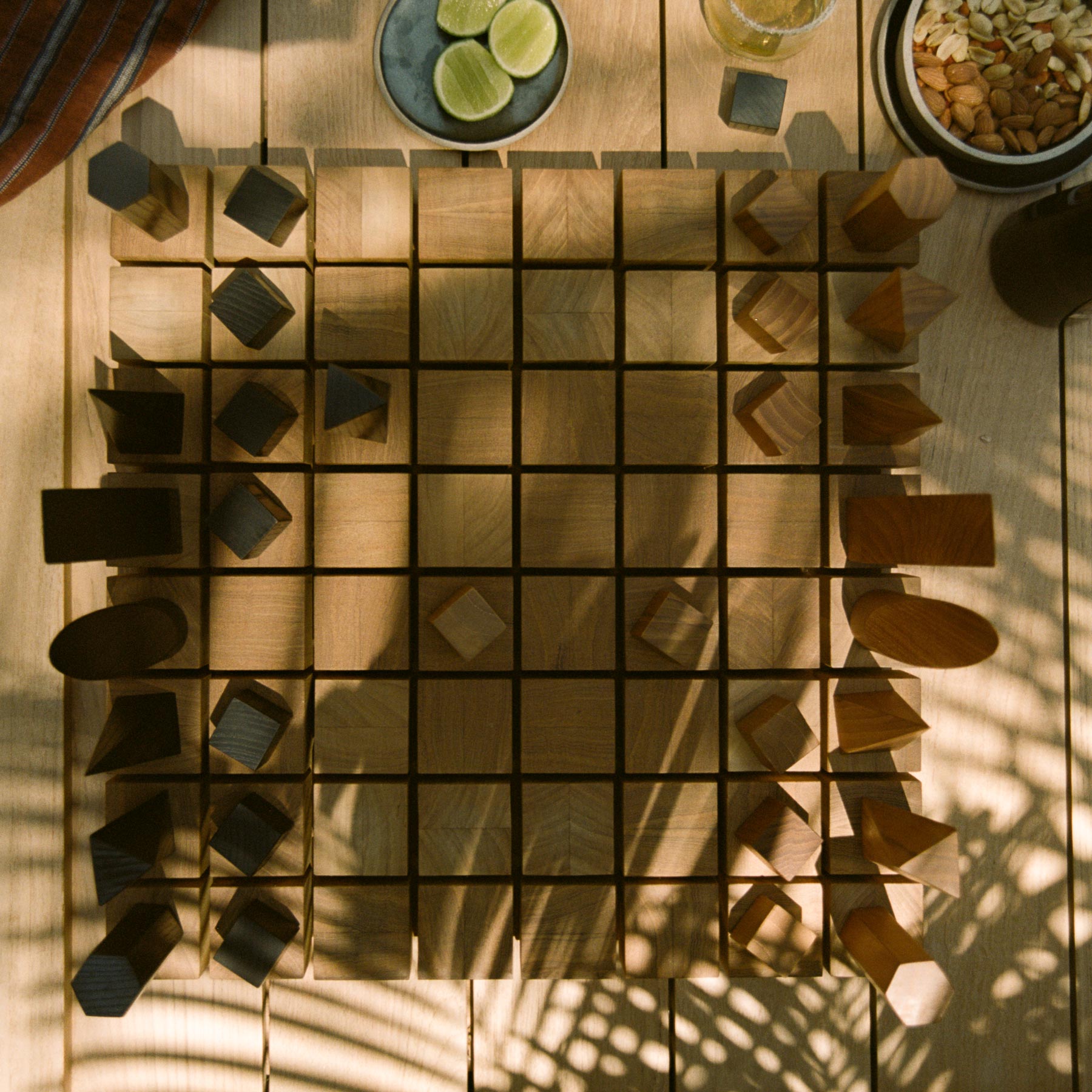 Teak Chess Board Set in Teak | James Perse Los Angeles