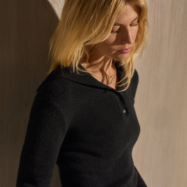 Fitted Funnel Neck Sweater - Black | WACY3403_BLK_0880.jpg