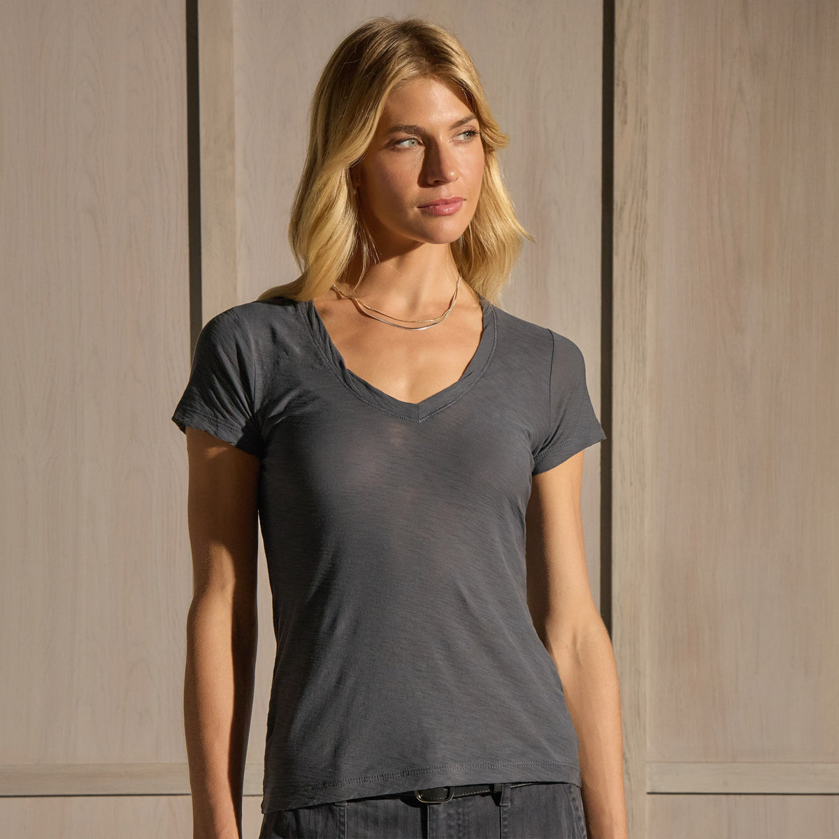 Sheer Slub V Neck - Blue Noir | WUA3695_BNO_2150.jpg