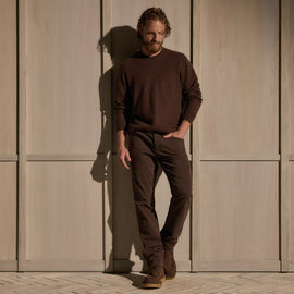 Brushed Twill 5 Pocket Pant - Bark Pigment | MHBT1260_BARP_5857.jpg