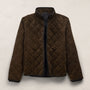 Quilted Suede Snap Front Jacket - Bark | MMWS2249_BRK_0278_FLAT.jpg
