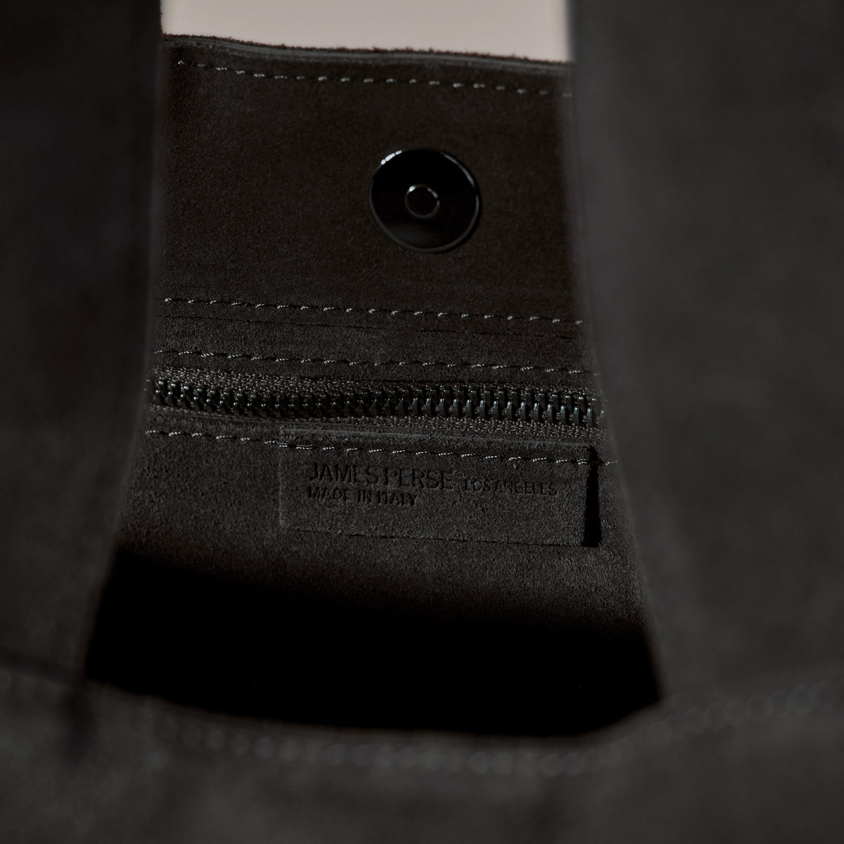 Suede Tote Bag in Black | James Perse Los Angeles