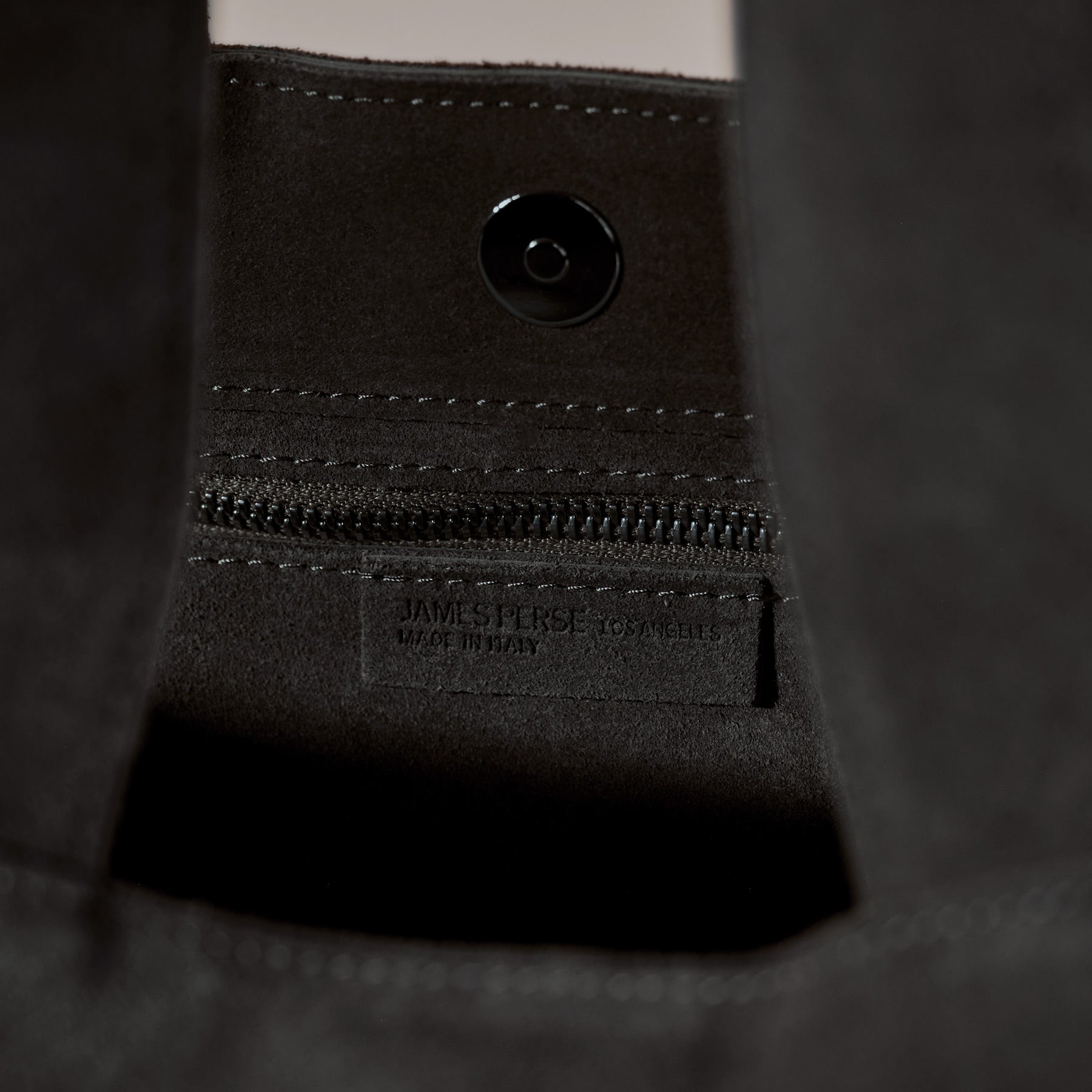 Suede Tote Bag in Black | James Perse Los Angeles