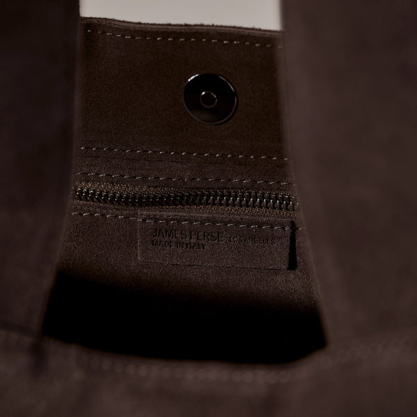 Suede Tote Bag in Cafe | James Perse Los Angeles