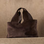 Suede Tote Bag in Cafe | James Perse Los Angeles