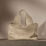 Suede Tote Bag in Sand | James Perse Los Angeles