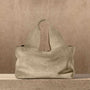 Suede Tote Bag in Sand | James Perse Los Angeles
