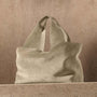 Suede Tote Bag in Sand | James Perse Los Angeles