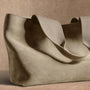 Suede Tote Bag in Sand | James Perse Los Angeles