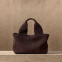 Suede Mini Tote in Cafe | James Perse Los Angeles