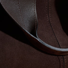 Suede Mini Tote in Cafe | James Perse Los Angeles