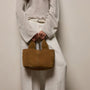 Suede Mini Tote in Palamino | James Perse Los Angeles