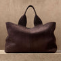 Suede Large Tote in Cafe | James Perse Los Angeles