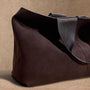 Suede Large Tote in Cafe | James Perse Los Angeles