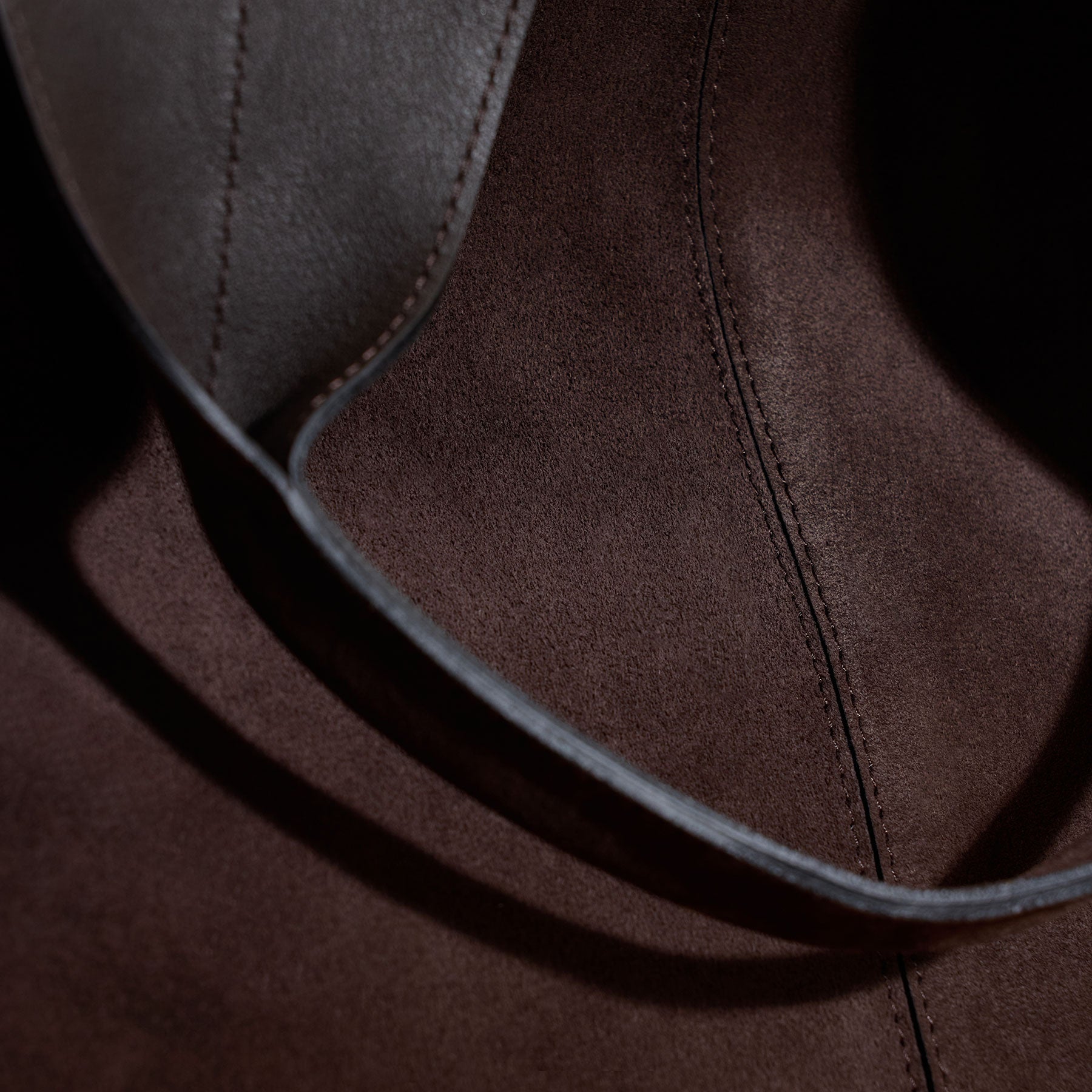 Suede Large Tote in Cafe | James Perse Los Angeles