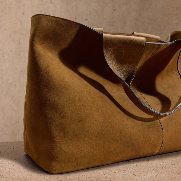 Suede Large Tote in Palamino | James Perse Los Angeles