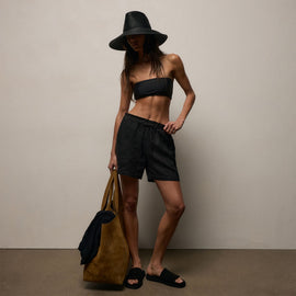 Suede Large Tote in Palamino | James Perse Los Angeles / Womens