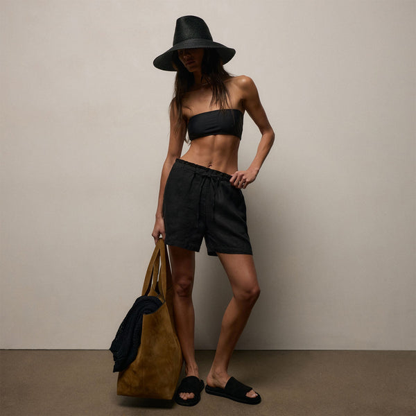 Suede Large Tote in Palamino | James Perse Los Angeles