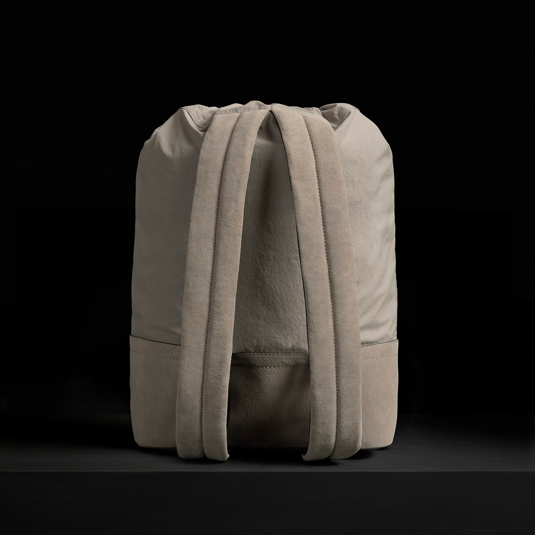 LA Drawstring Bucket Backpack in Sand | James Perse Los Angeles