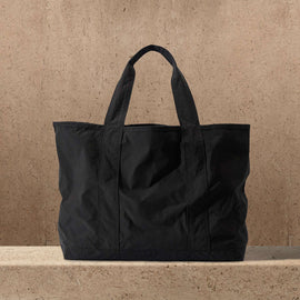 Small Matte Nylon Tote in Black | James Perse Los Angeles
