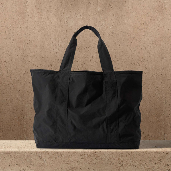 Small Matte Nylon Tote in Black | James Perse Los Angeles