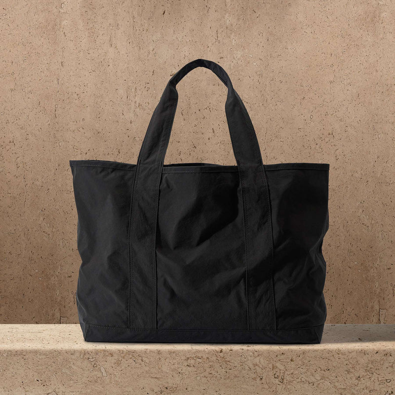 Small Matte Nylon Tote in Black | James Perse Los Angeles