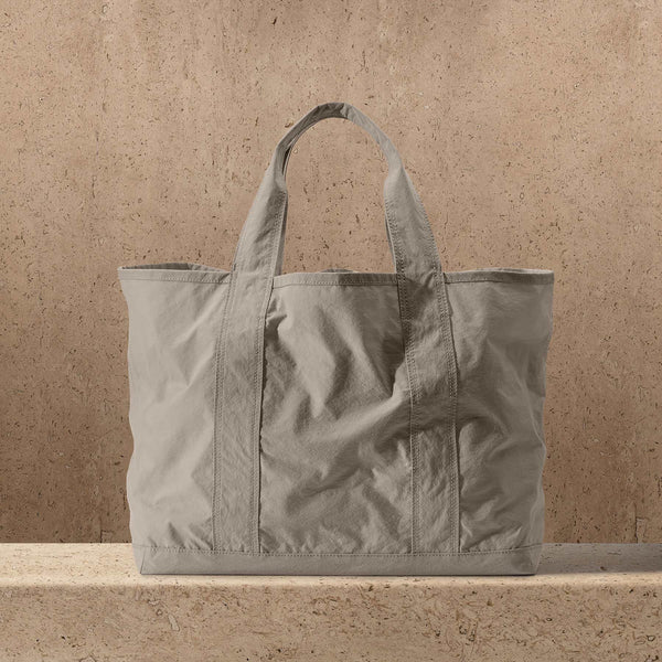Small Matte Nylon Tote in New Sand | James Perse Los Angeles