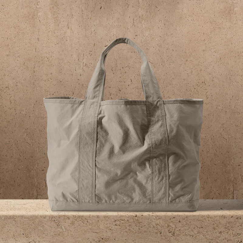 Small Matte Nylon Tote in New Sand | James Perse Los Angeles