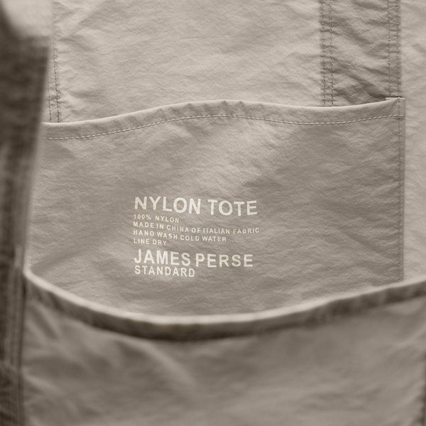 Small Matte Nylon Tote in New Sand | James Perse Los Angeles