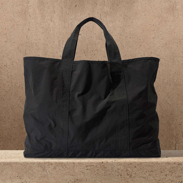Large Matte Nylon Tote in Black | James Perse Los Angeles