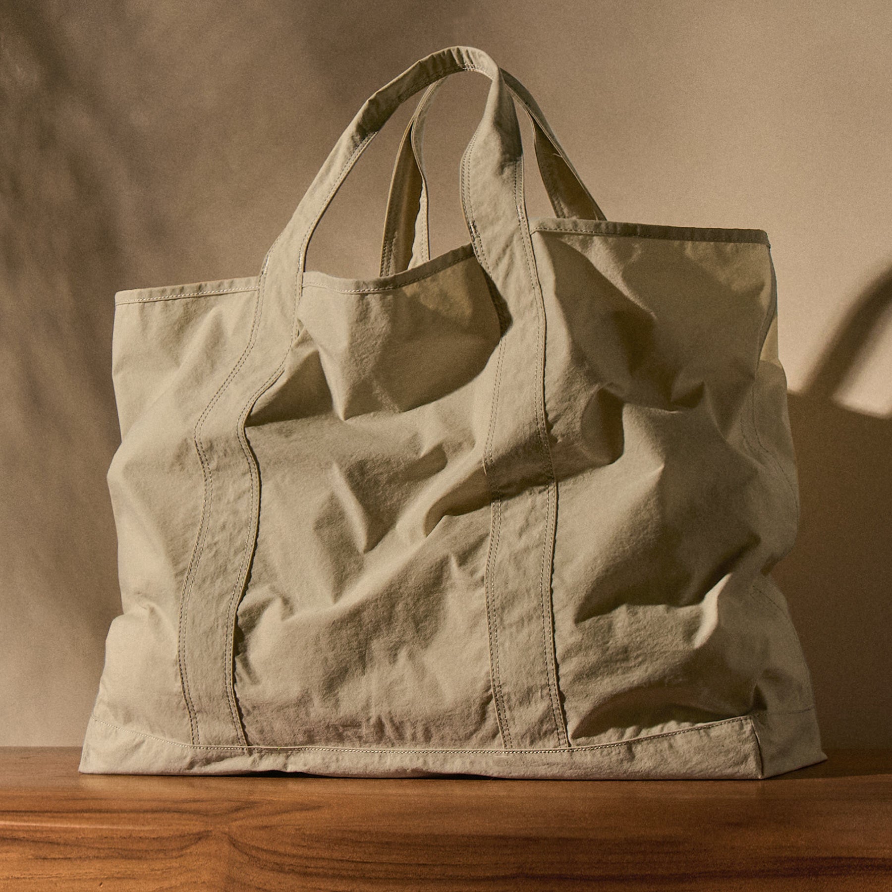 Small Canvas Tote - Silver | James Perse Los Angeles