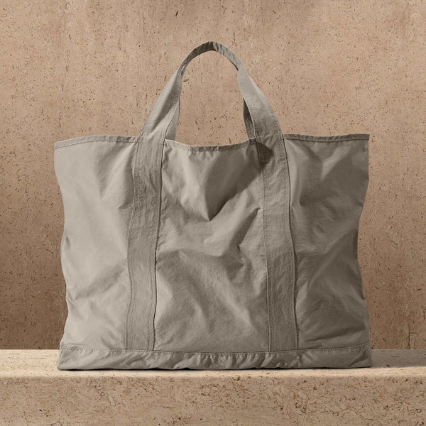 Large Matte Nylon Tote in New Sand | James Perse Los Angeles