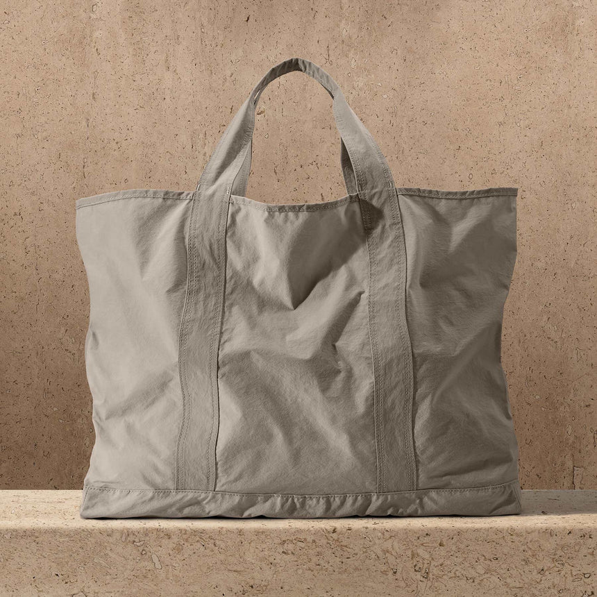Large Matte Nylon Tote in New Sand | James Perse Los Angeles