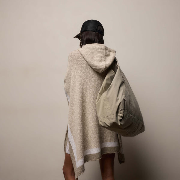 Large Matte Nylon Tote in New Sand | James Perse Los Angeles