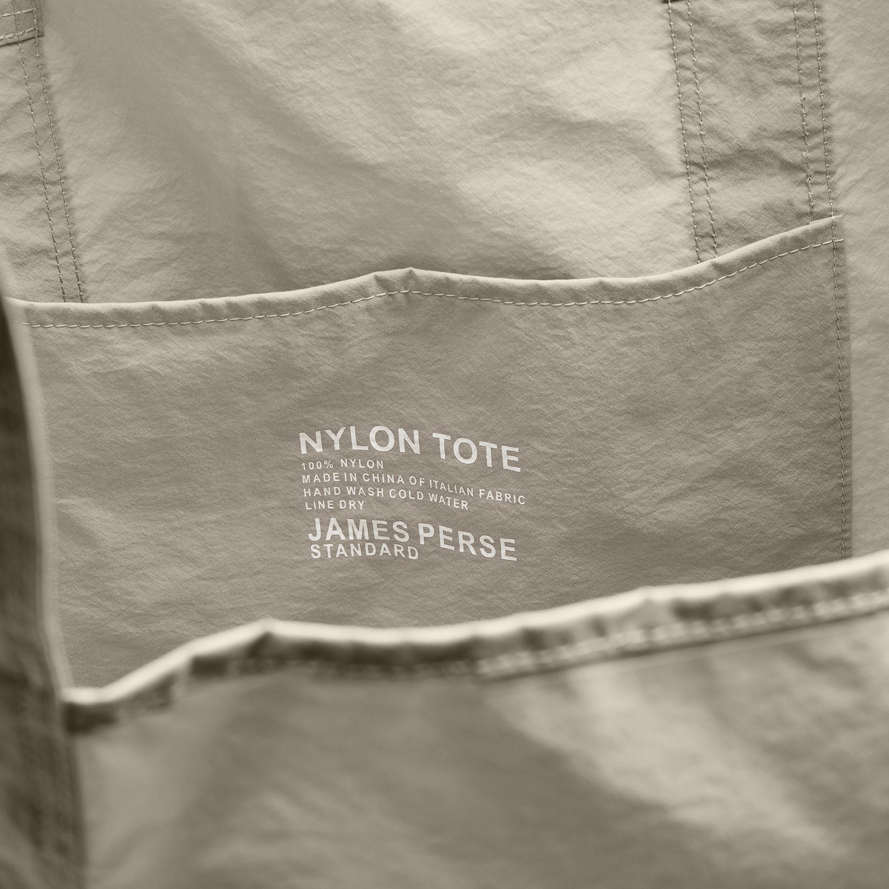 Large Matte Nylon Tote - New Sand | James Perse Los Angeles