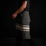 Three Stripe Half Apron in Black/ Natural | James Perse Los Angeles