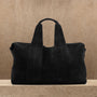 Suede Montecito Weekend Bag In Black | James Perse Los Angeles