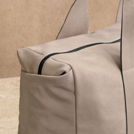 Montecito Suede Weekend Bag in Earth | James Perse Los Angeles