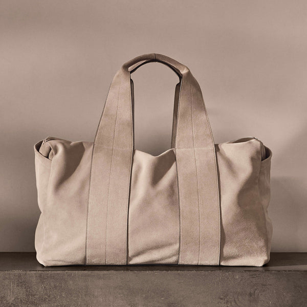 Suede Montecito Weekend Bag in Earth | James Perse Los Angeles