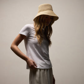 Janessa Leone Felix in Natural | James Perse Los Angeles